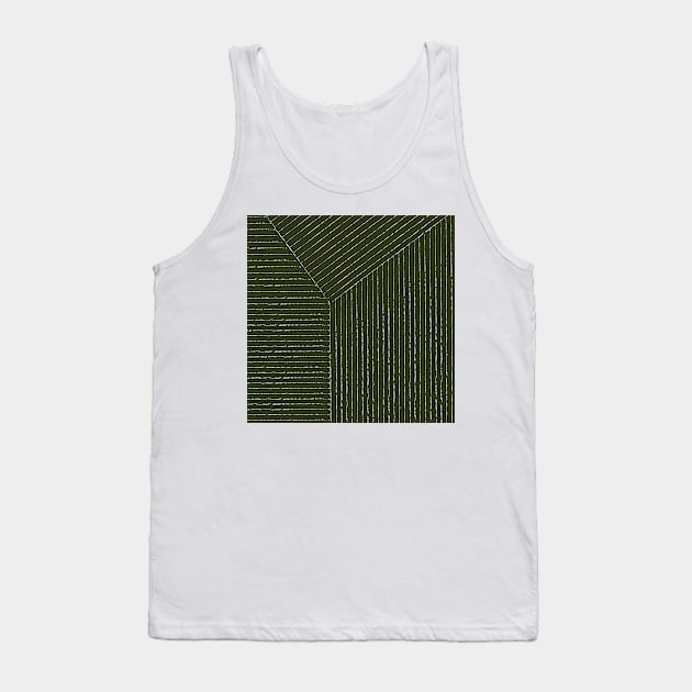 Lines (Olive Green) Tank Top by summer-sun-art